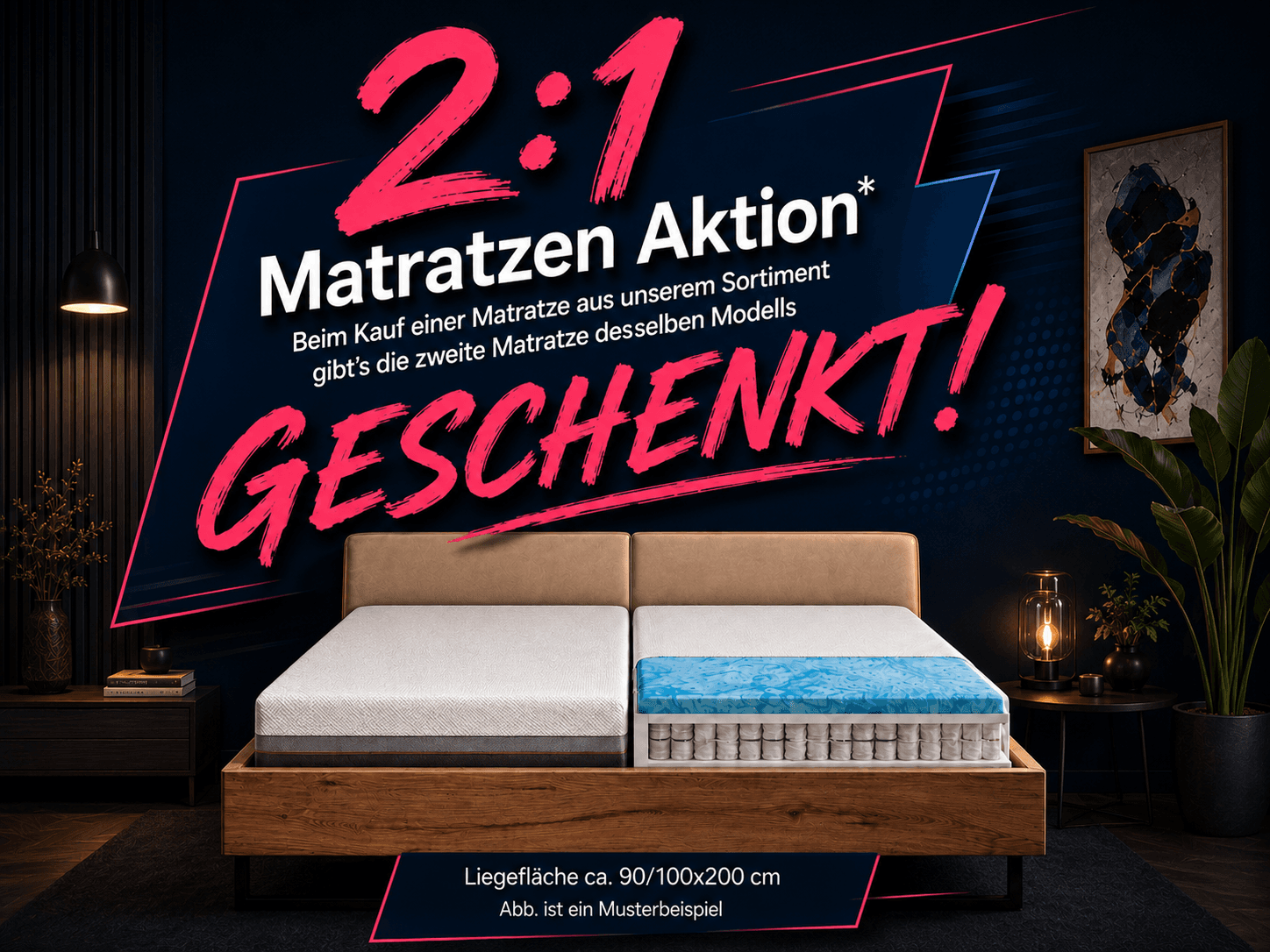 2:1 Matratzen Aktion