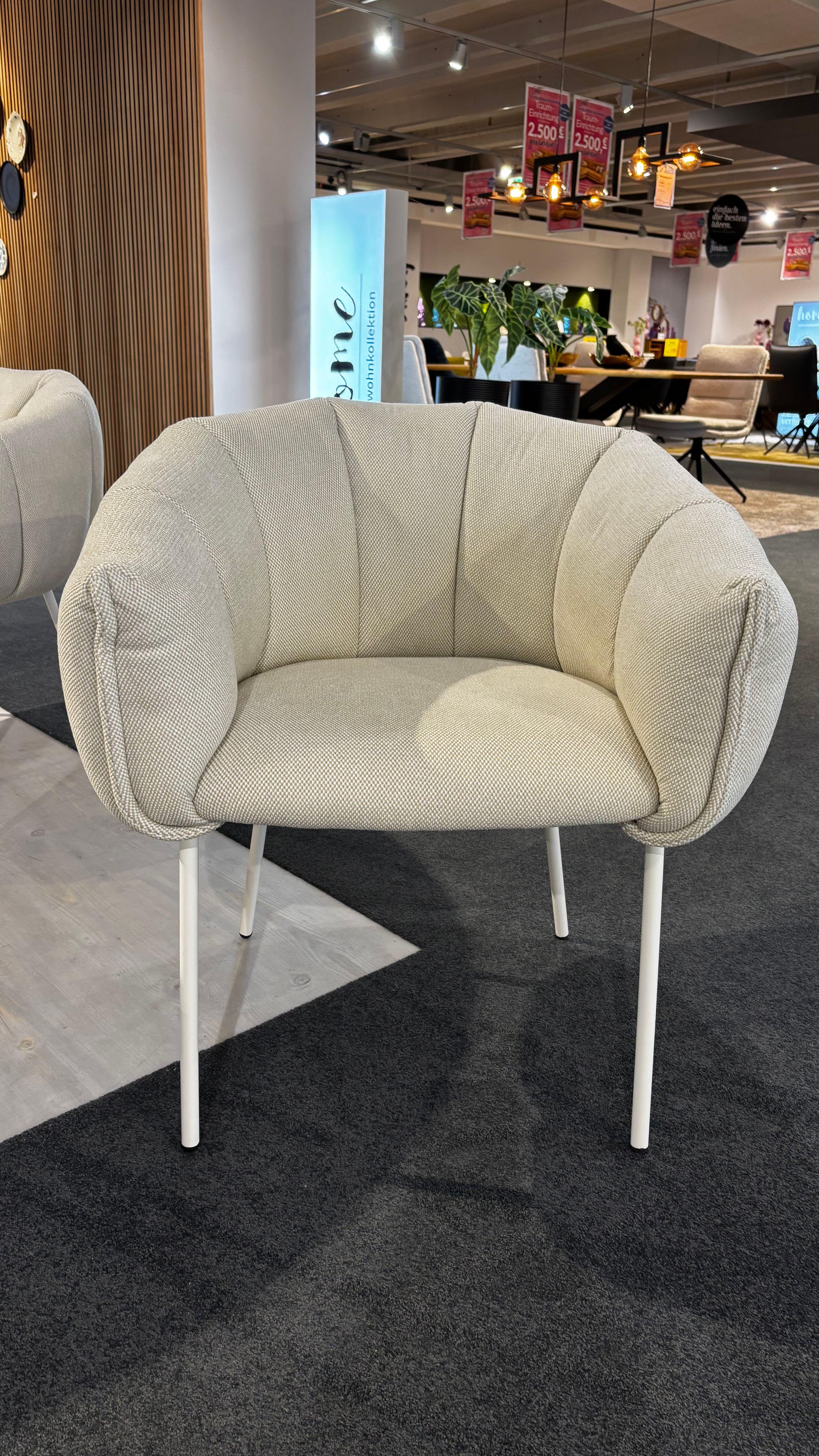Stuhl Stoff beige