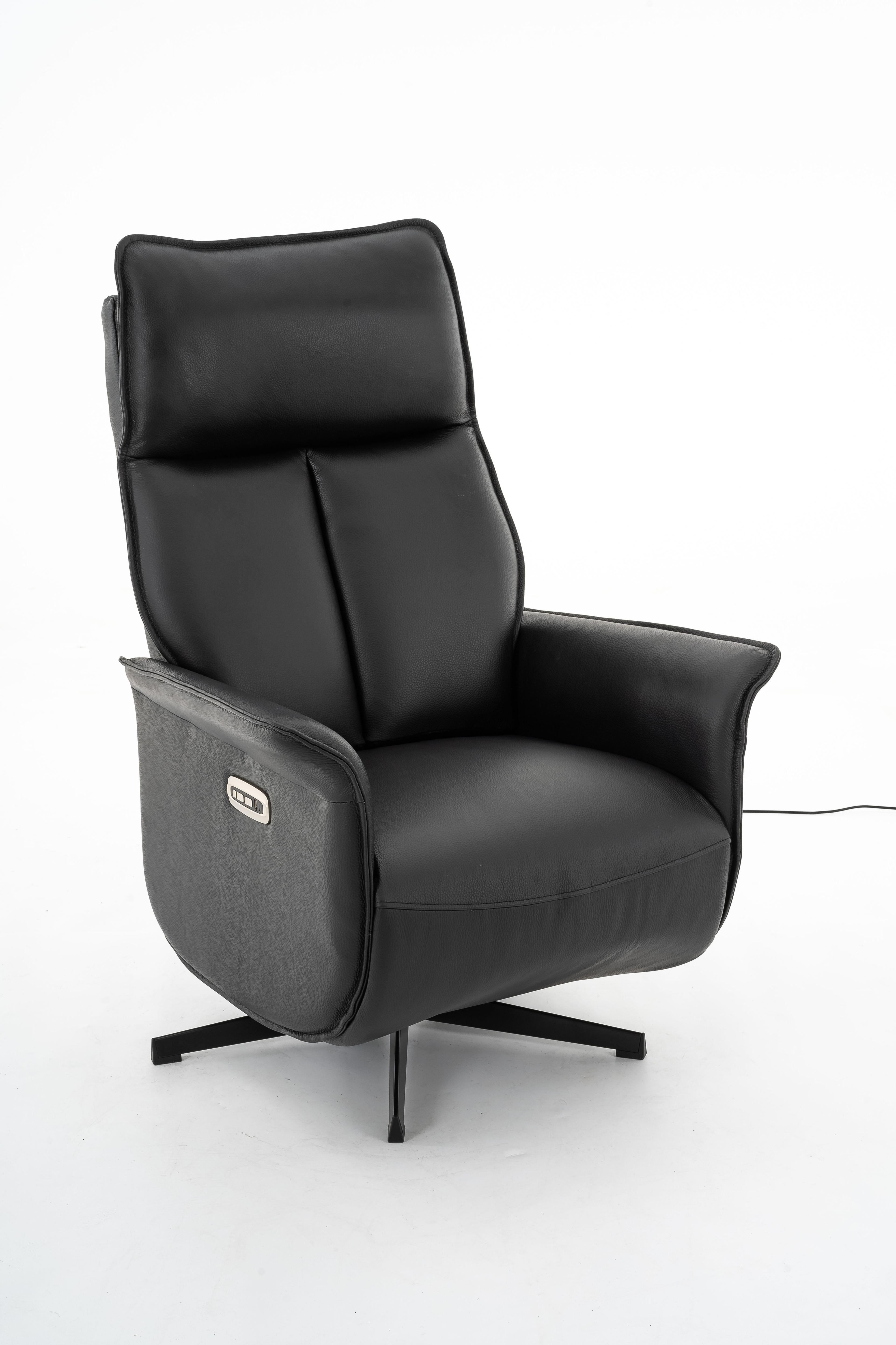Relaxsessel Echt Leder Farbe schwarz